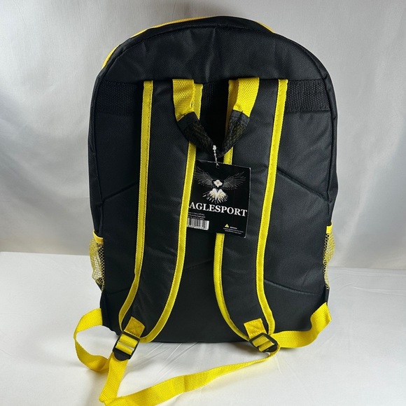 EagleSport Black and Yellow 18in Backpack - Picture 4 of 11